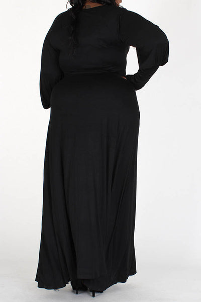 Long Sleeve Black Dress