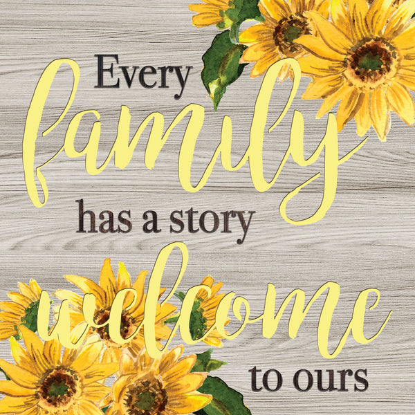 Every Family has a story Welcome to Ours - LED Light Canvas