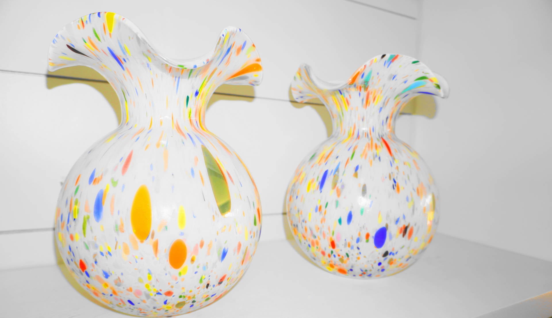 Murano Multi Color Vase Set