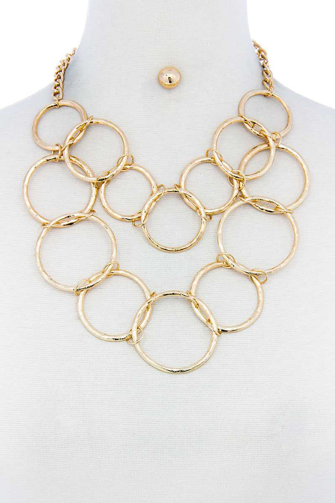 Family Necklace - Linked Circle Necklace | FARUZO